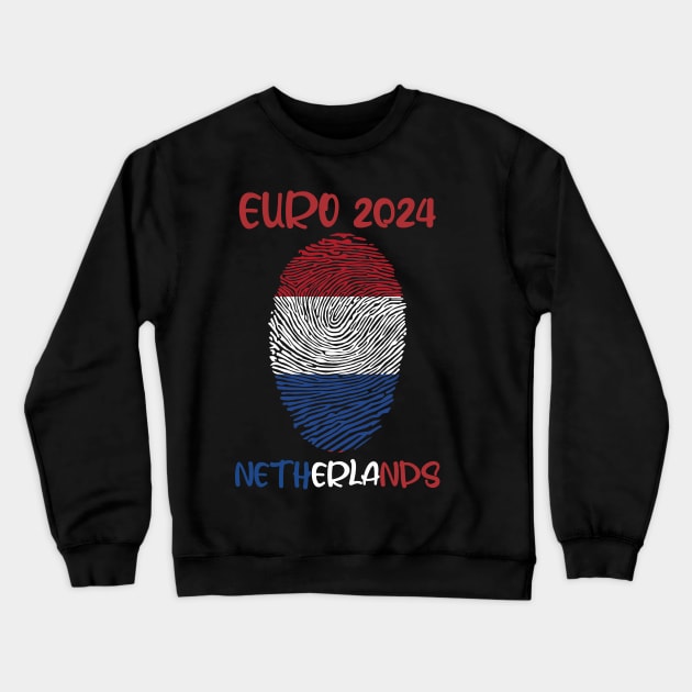 Netherlands Euro 2024 Crewneck Sweatshirt by Lotemalole